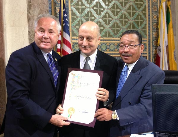 Anupam Kher awarded with City Proclamation in Los Angeles!